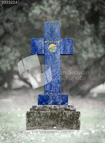 Image of Gravestone in the cemetery - Montana