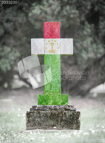 Image of Gravestone in the cemetery - Tajikistan