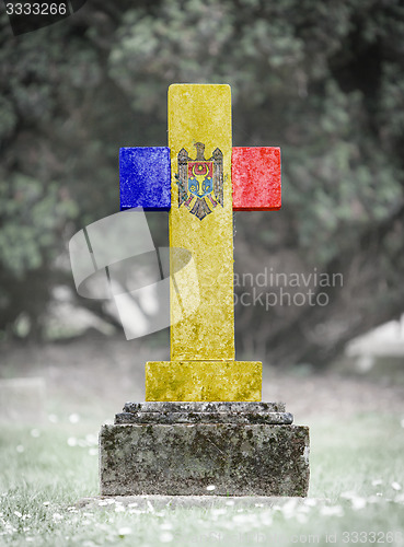 Image of Gravestone in the cemetery - Moldova