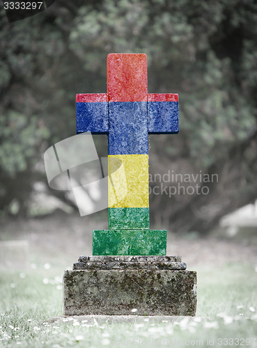 Image of Gravestone in the cemetery - Mauritius