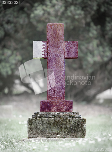 Image of Gravestone in the cemetery - Qatar