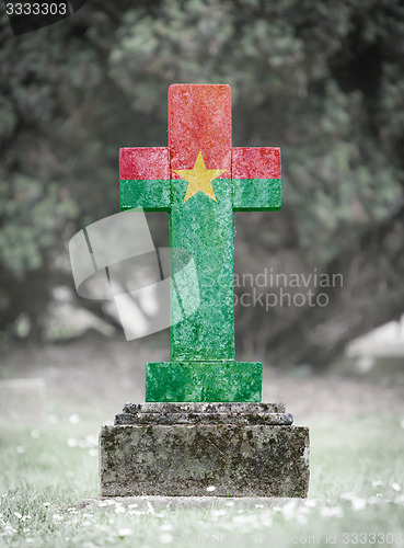 Image of Gravestone in the cemetery - Burkina Faso