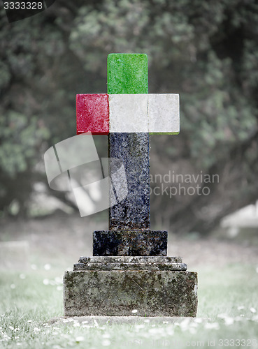 Image of Gravestone in the cemetery - United Areb Emirates