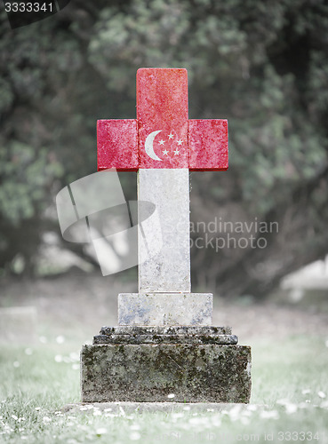 Image of Gravestone in the cemetery - Singapore