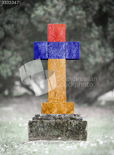 Image of Gravestone in the cemetery - Armenia