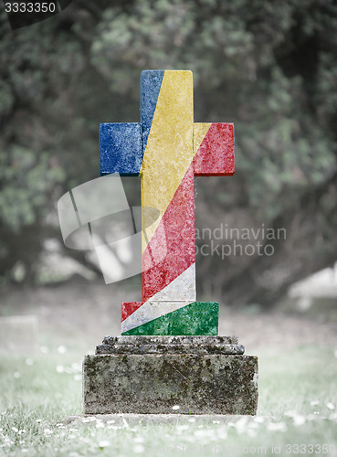 Image of Gravestone in the cemetery - Seychelles
