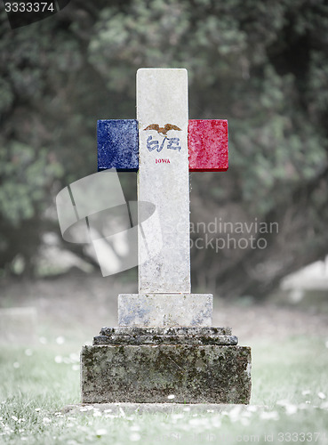 Image of Gravestone in the cemetery - Iowa