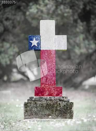 Image of Gravestone in the cemetery - Texas