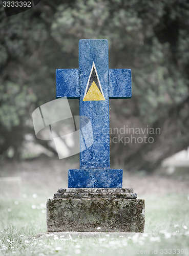 Image of Gravestone in the cemetery - Saint Lucia