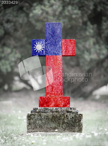 Image of Gravestone in the cemetery - Taiwan