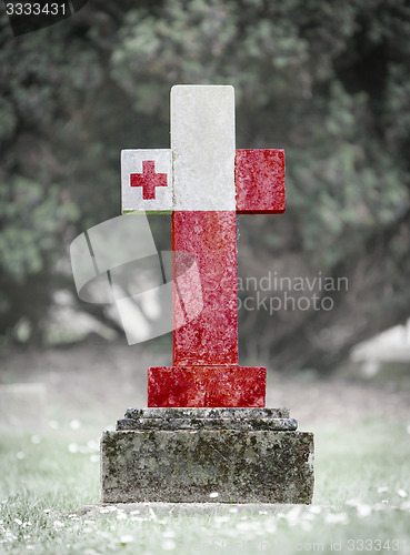 Image of Gravestone in the cemetery - Tonga