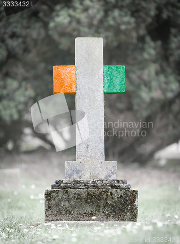 Image of Gravestone in the cemetery - Ivory Coast