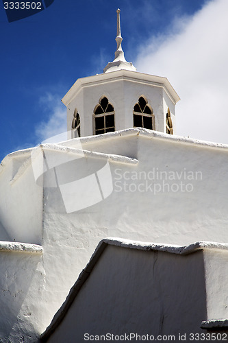 Image of lanzarote  spain the old wall terrace  