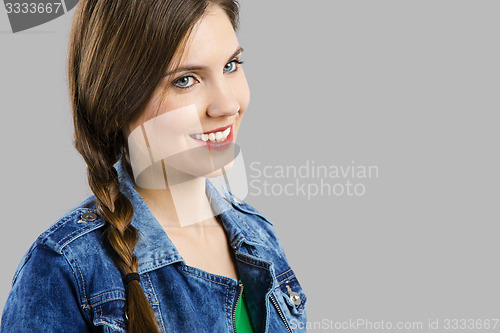 Image of Beautiful woman smiling