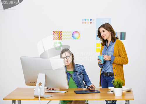 Image of Casual businesswomen