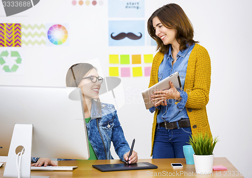 Image of Casual businesswomen