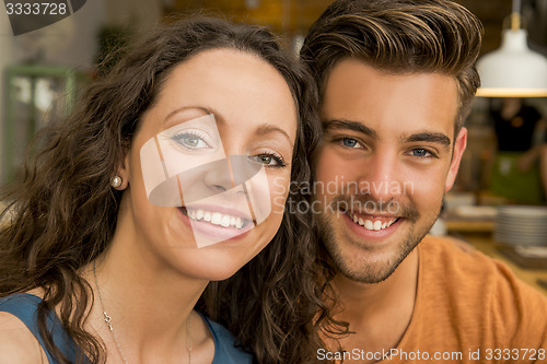 Image of Happy couple at the restaurant