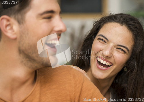 Image of Happy couple at the restaurant