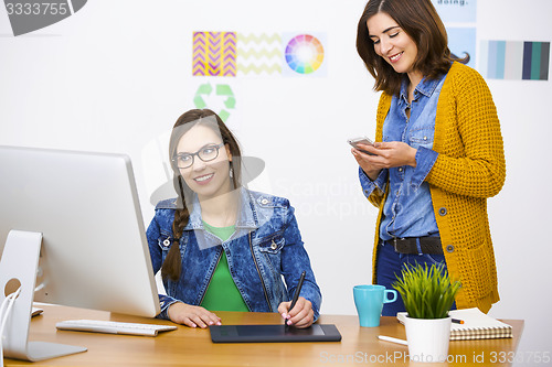 Image of Casual businesswomen