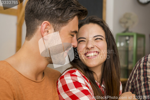 Image of Happy couple at the restaurant