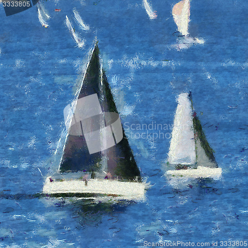 Image of Sails set.