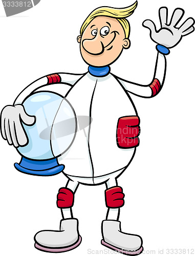 Image of astronaut character cartoon illustration