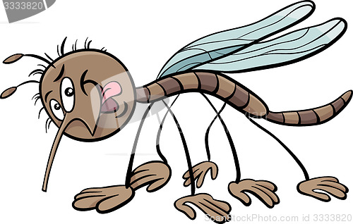 Image of mosquito character cartoon illustration