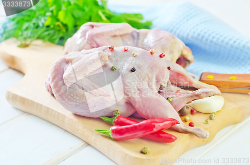 Image of raw quail