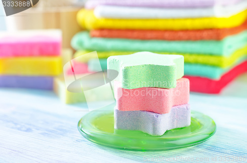 Image of towels and soap