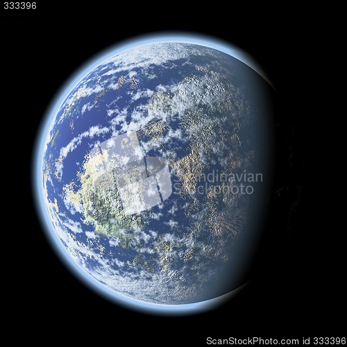 Image of blue planet