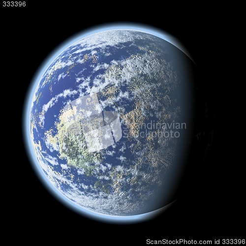 Image of blue planet