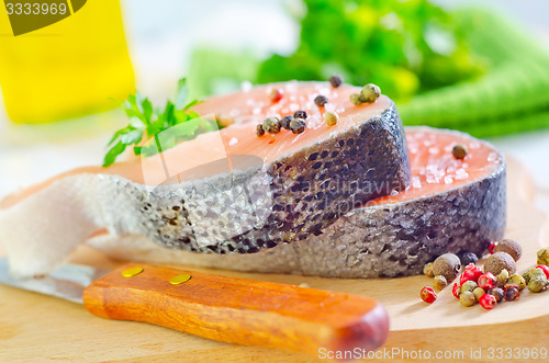 Image of raw salmon