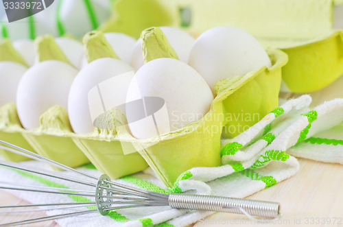 Image of raw eggs