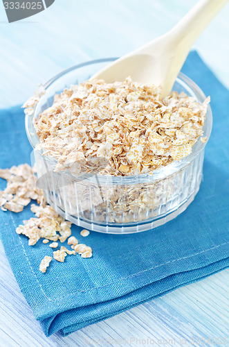 Image of oat flakes with berries