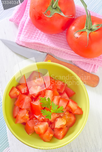 Image of salad from tomato