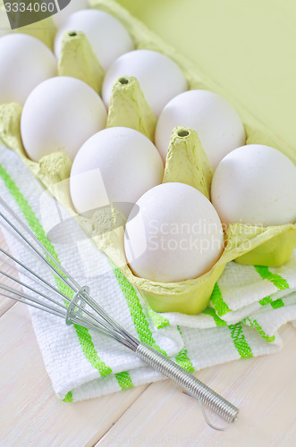 Image of raw eggs