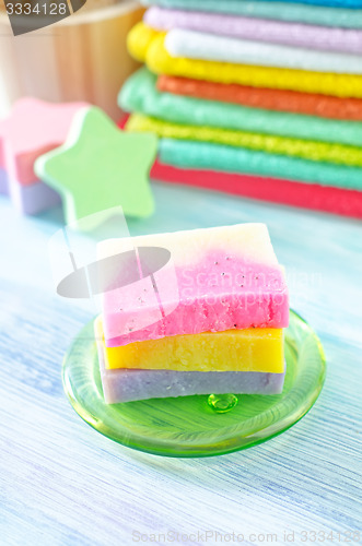 Image of towels and soap