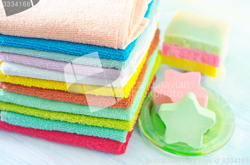Image of towels and soap