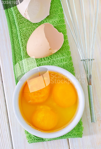 Image of raw eggs