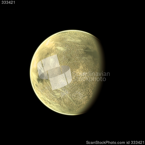 Image of yellow planet