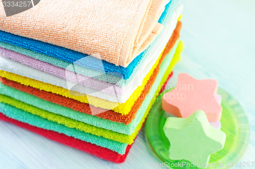 Image of towels and soap