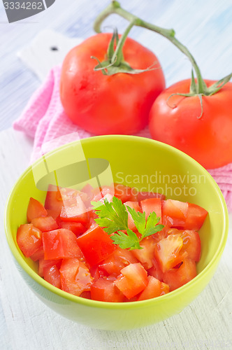 Image of salad from tomato