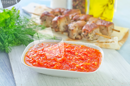 Image of sauce for kebab