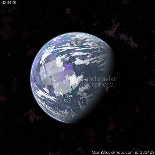 Image of purple planet