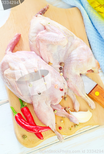 Image of raw quail