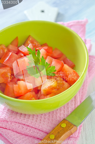 Image of salad from tomato