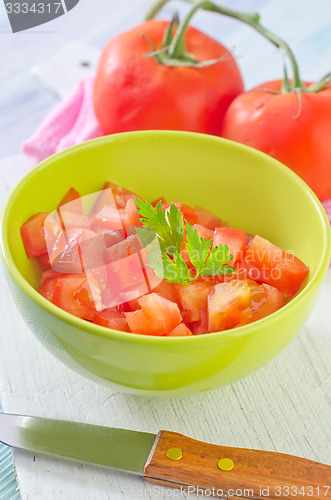 Image of salad from tomato