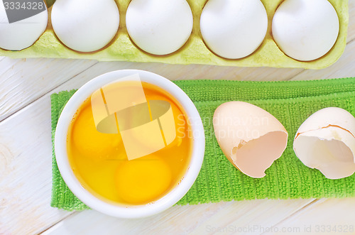 Image of raw eggs