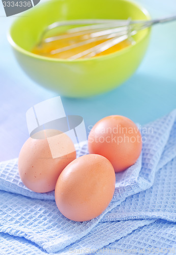 Image of raw eggs