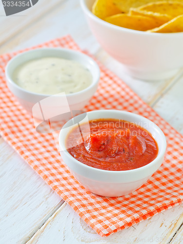 Image of sauces for nachos